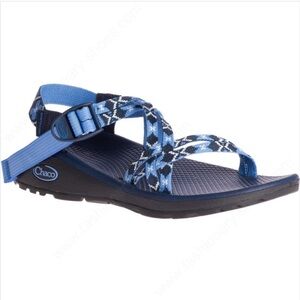 Chaco Dahlia Eclipse Blue Print Z Cloud X Adjustable Strappy Sandals Size 5